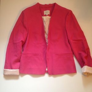 Loft Ann Taylor pink blazer